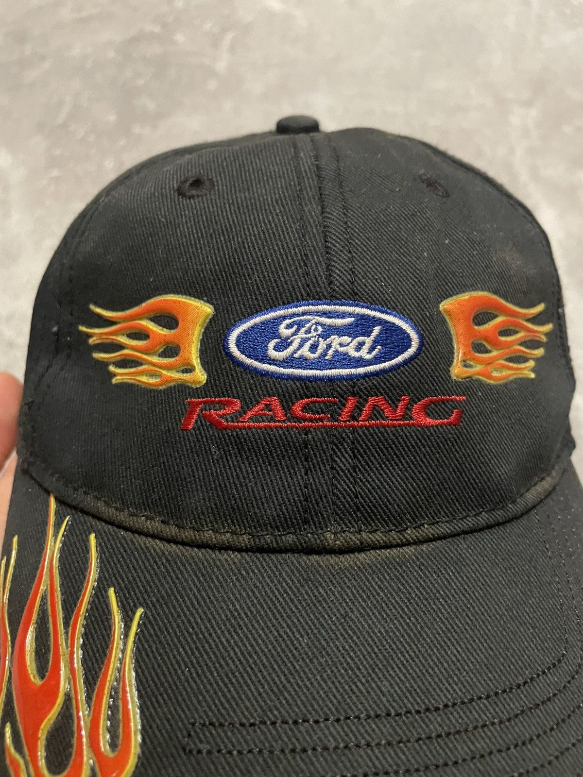 Ford × NASCAR Vintage Ford Racing Nascar Flame Cap Hat Size ONE SIZE - 5 Thumbnail