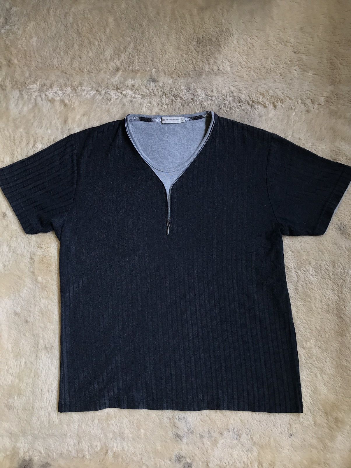 Japanese Brand Double Layer Stripe Petit Bonheur Inattendu Millennial Style Size US L / EU 52-54 / 3 - 1 Thumbnail