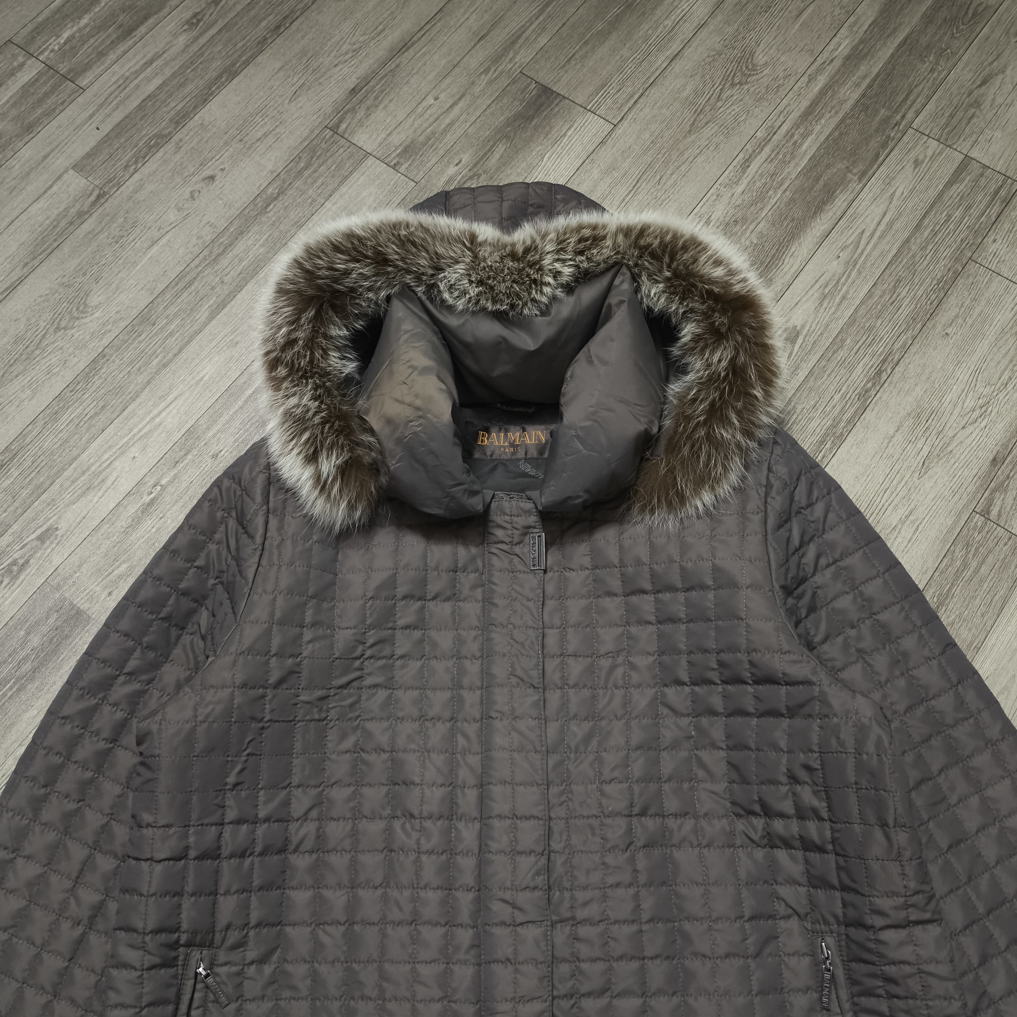 Saint Laurent Paris Balmain Paris Detachable Racoon Fur Jacket Size US L / EU 52-54 / 3 - 3 Thumbnail