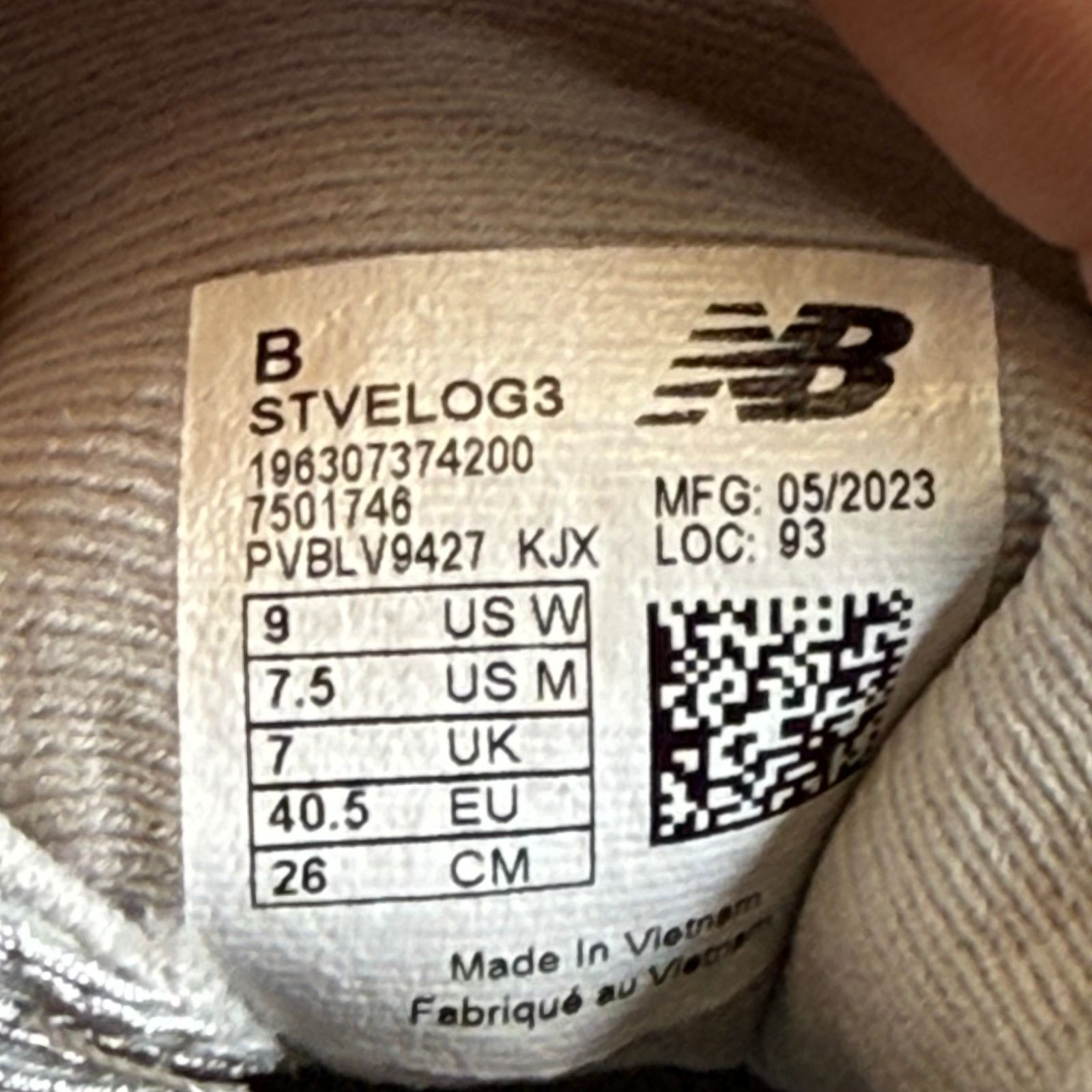 New Balance New Balance Velo V3 Softball Grey/White STVELOG3 Size 9 W Size US 9 / IT 39 - 7 Thumbnail