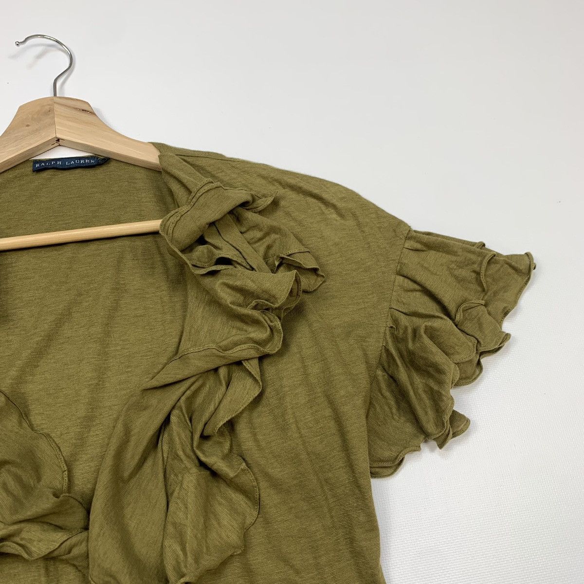 Designer × Ralph Lauren Ralph Lauren T-shirt With Ties Green Short Sleeve Size XS Size XS / US 0-2 / IT 36-38 - 7 Thumbnail
