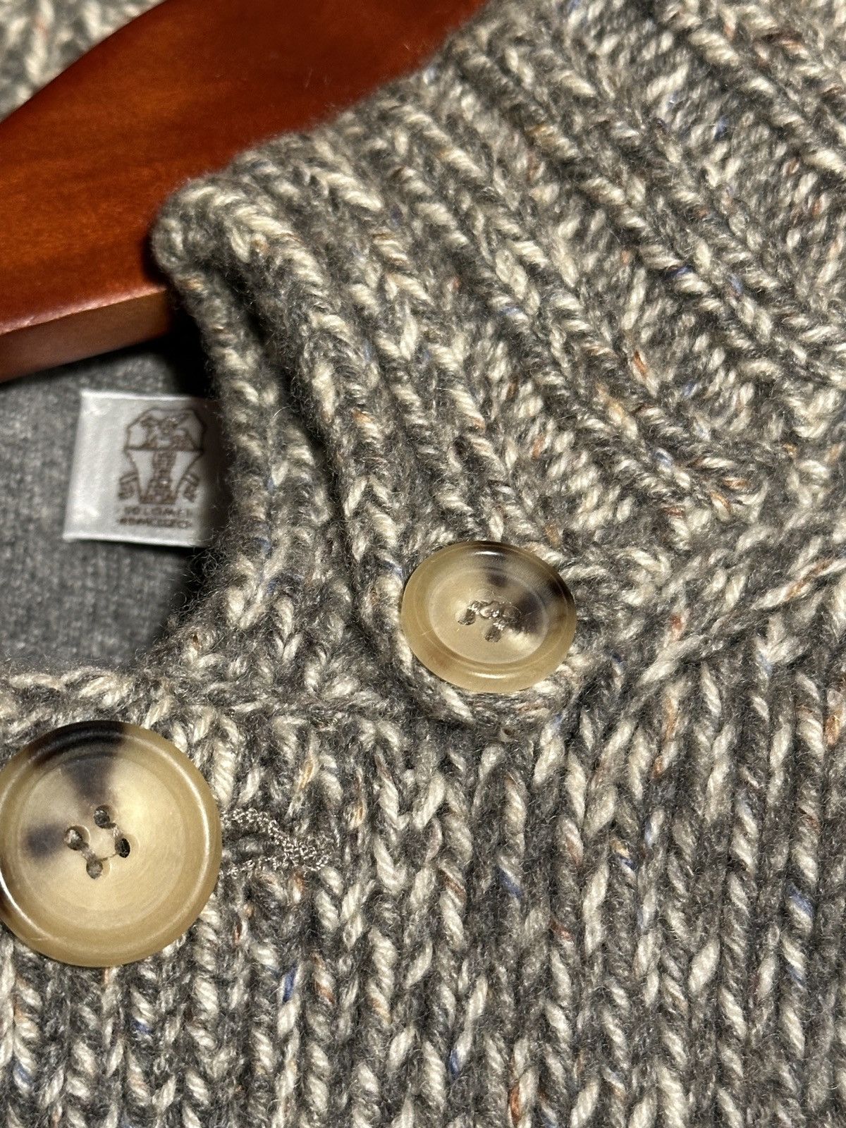 Brunello Cucinelli Chunky Knit Cashmere Cardigan with Pockets Size US S / EU 44-46 / 1 - 10 Thumbnail