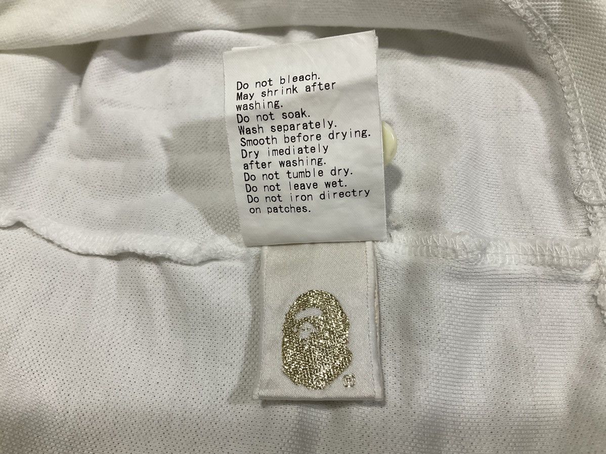 Bape × Nigo 🔥A Bathing Ape Polo Shirt Silver Logo Embroidered Size US M / EU 48-50 / 2 - 9 Thumbnail
