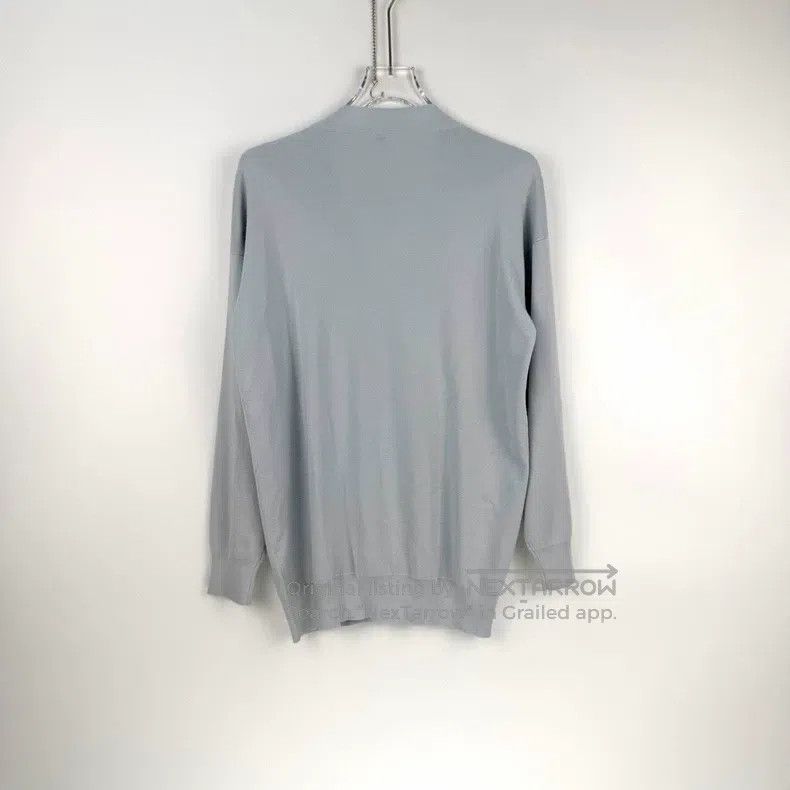 Hermes Hermes Light blue silk and cashmere cardigan Size XXS / US 00 / IT 34 - 4 Thumbnail