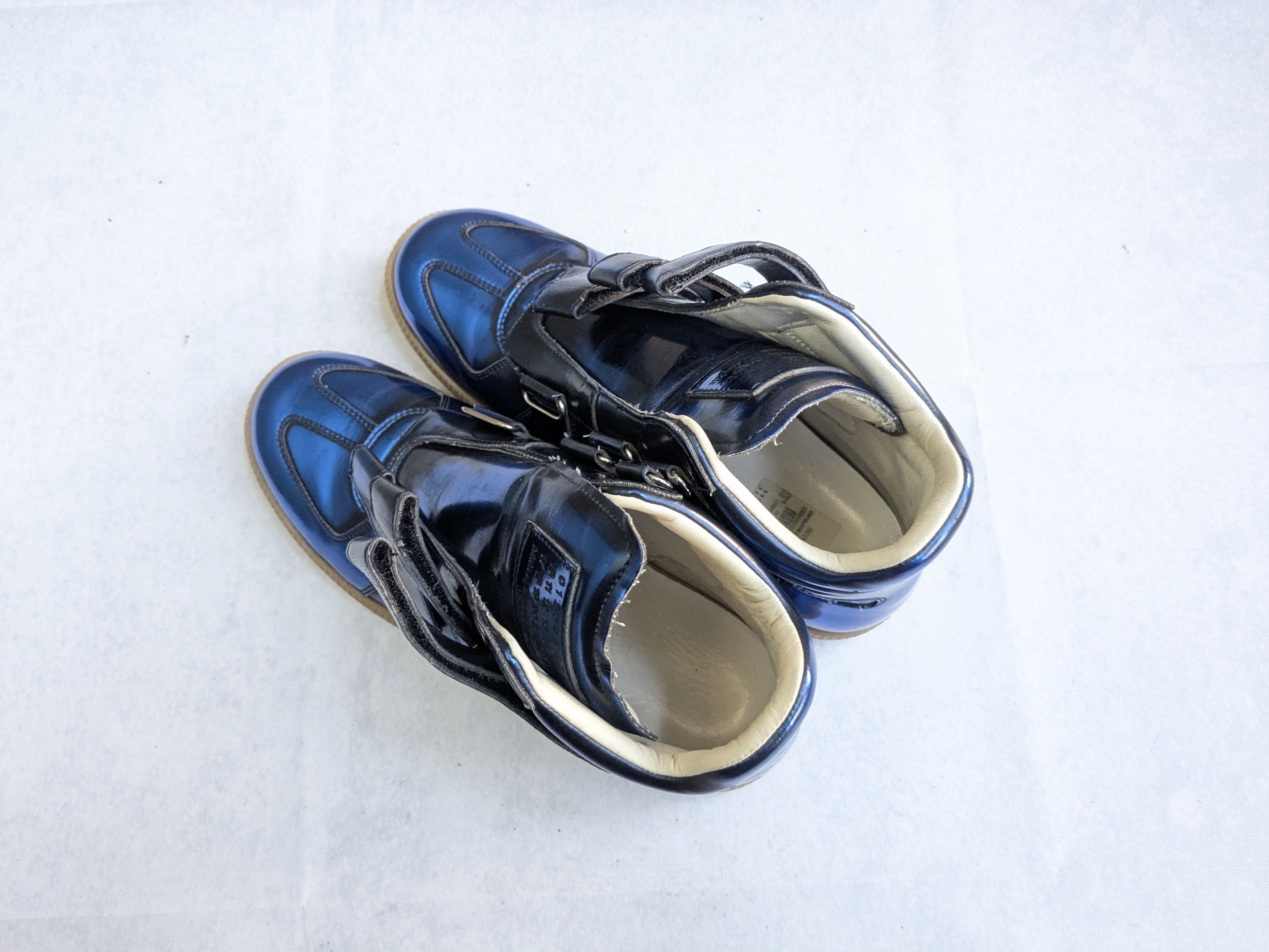 Maison Margiela Maison Margiela Triple Strap Sneakers Blue 9 42 High Tops Size US 9 / EU 42 - 14 Thumbnail