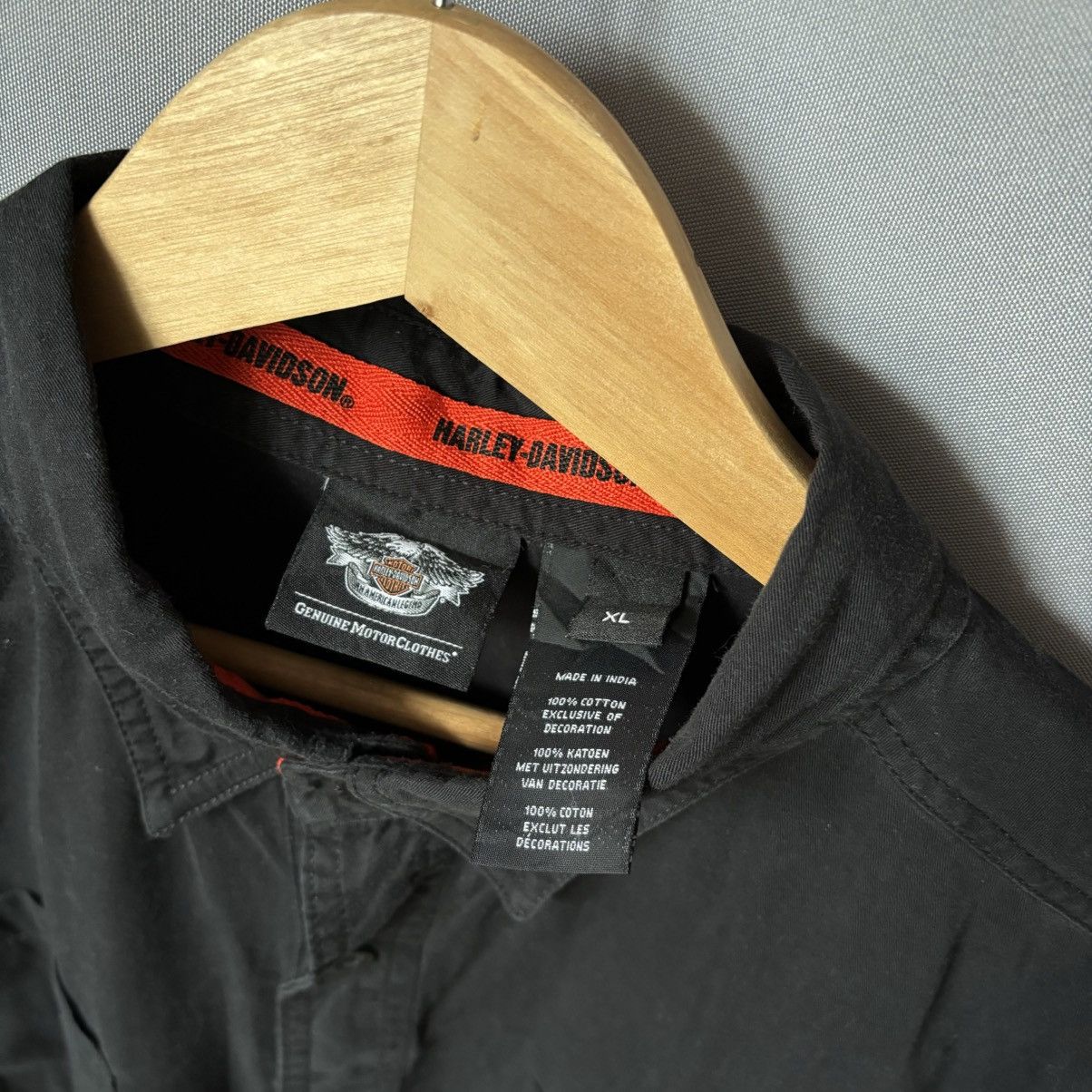 Harley Davidson Harley Davidson vintage shirt button up xl black big logo Size US XL / EU 56 / 4 - 6 Thumbnail