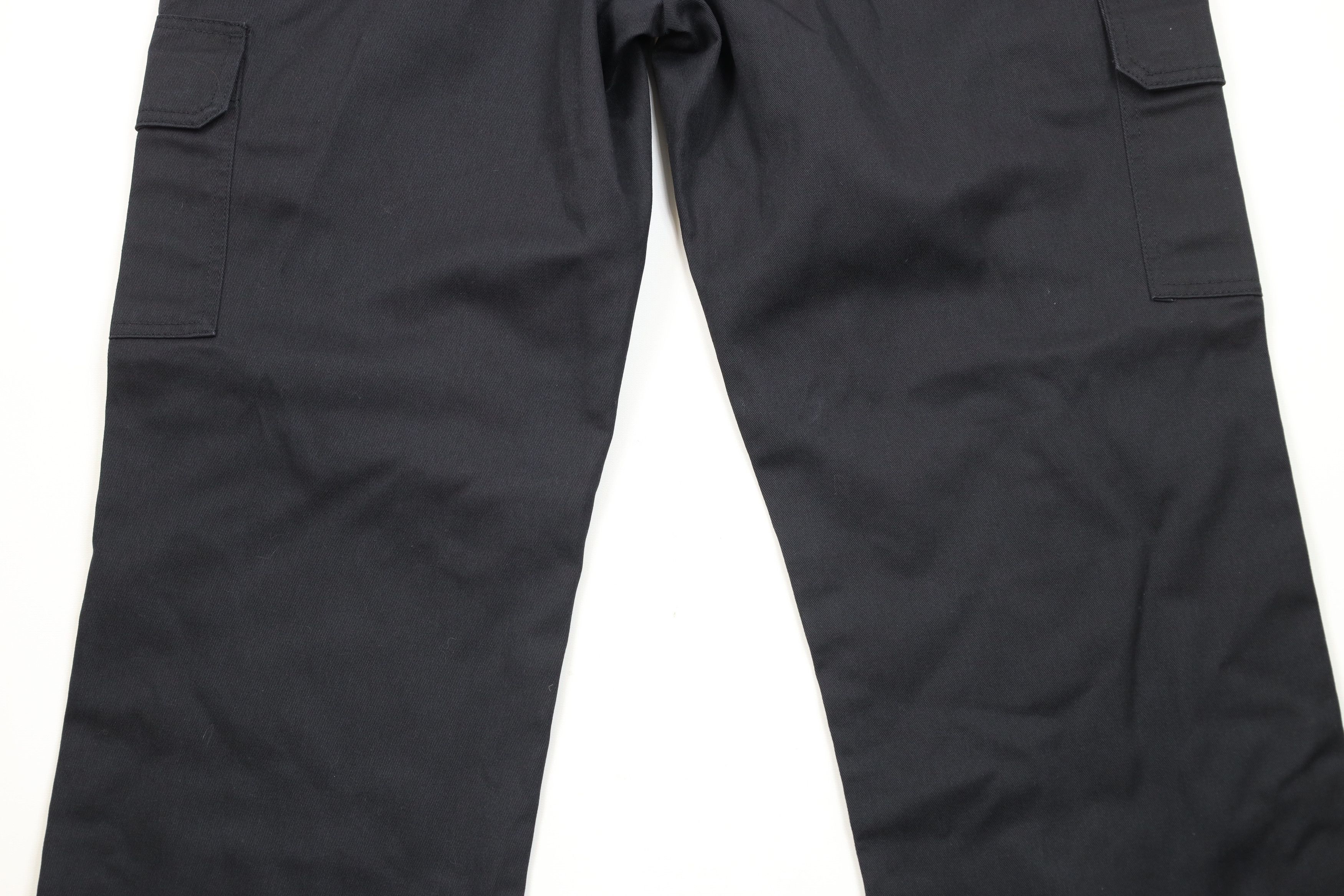 Dickies × Vintage Vintage Y2K Dickies Straight Wide Leg Cargo Pants Black Size US 36 / EU 52 - 13 Thumbnail