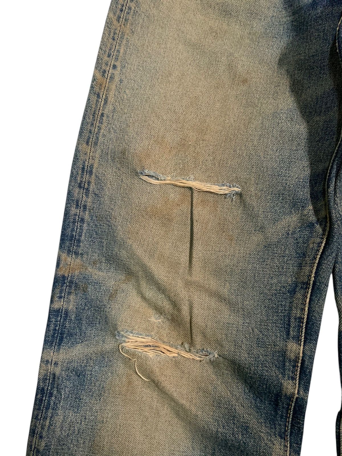 Sugar Cane VINTAGE SUGAR CANE SELVEDGE FADED & RUSTY DISTRESSED DENIM Size US 30 / EU 46 - 9 Thumbnail