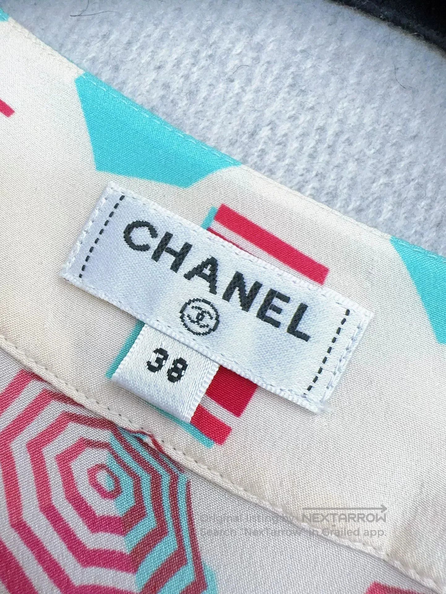 Chanel Chanel 19s Beach Series Silk Shirt. Size US M / EU 48-50 / 2 - 7 Thumbnail