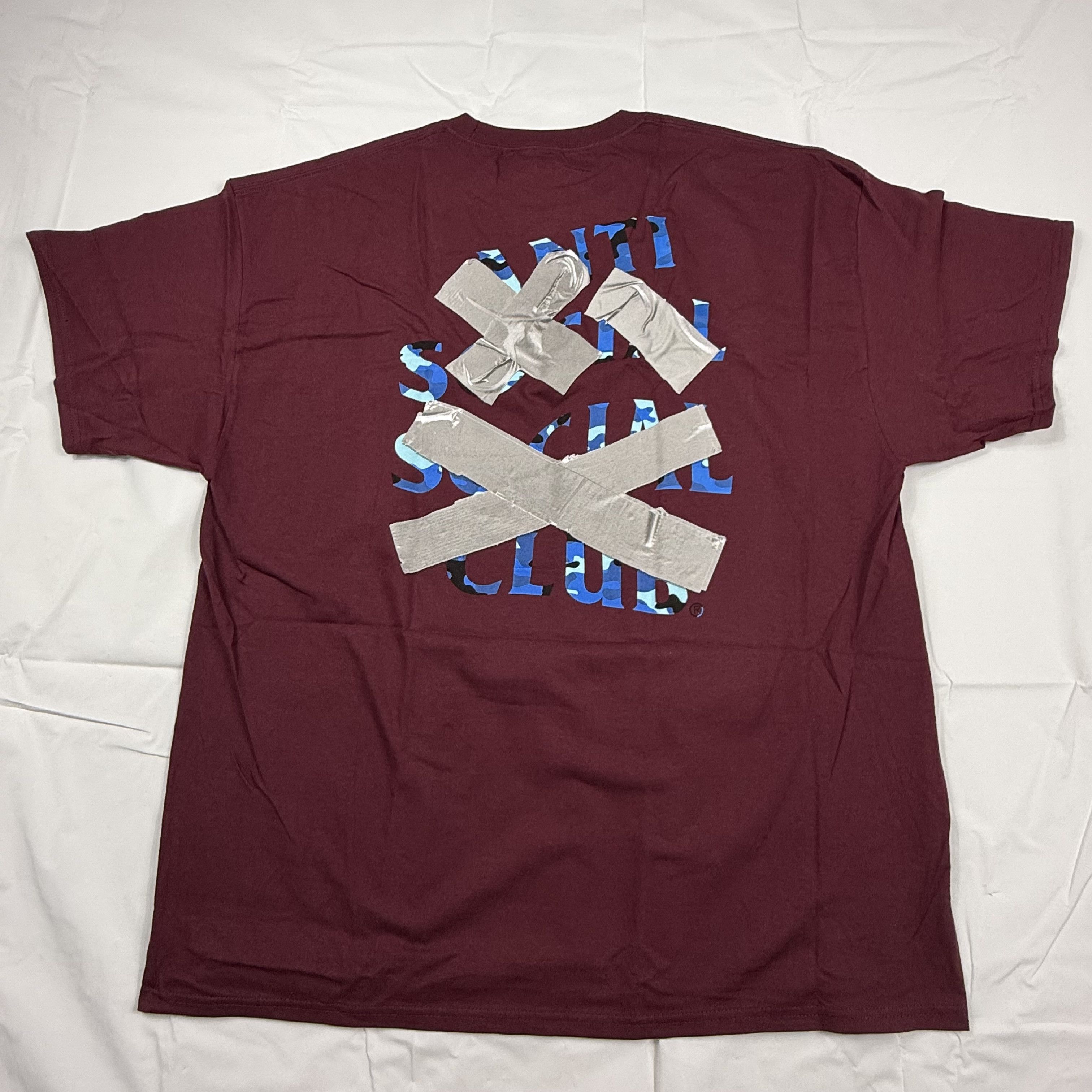 Anti Social Social Club Anti Social Social Club Duct Tape Blue Camo Logo T-Shirt Size US XXL / EU 58 / 5 - 1 Thumbnail
