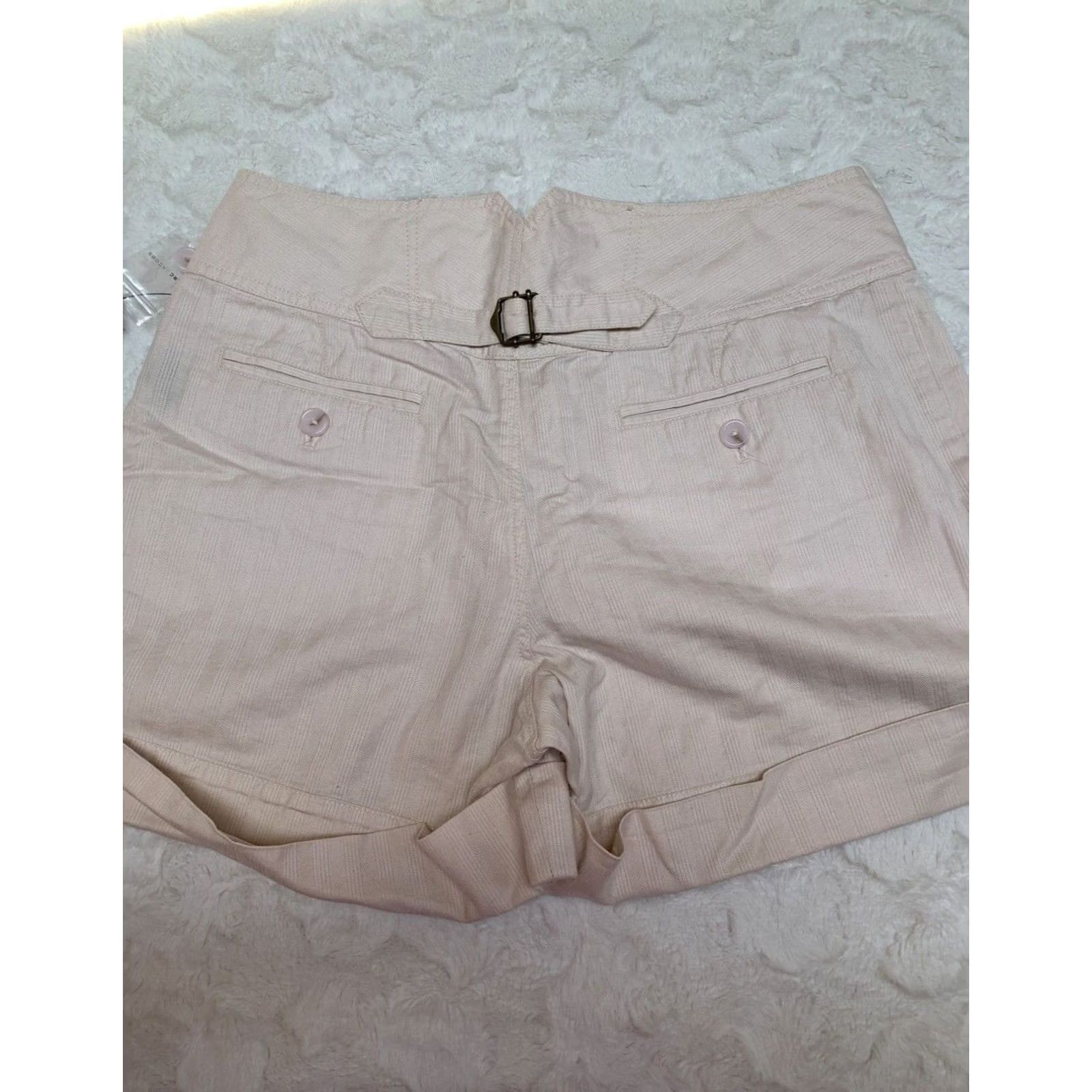 Marc by Marc Jacobs Marc by Jacobs Shorts Womens 12 Tusk Rose Pleated Linen Blend Casual Walking Size New Size 34" / US 12 / IT 48 - 4 Thumbnail