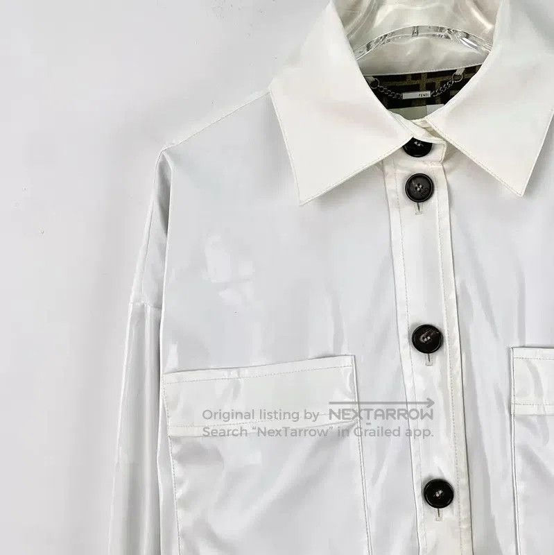 Fendi Fendi White Women's Shirt with Pockets . Size S / US 4 / IT 40 - 3 Thumbnail