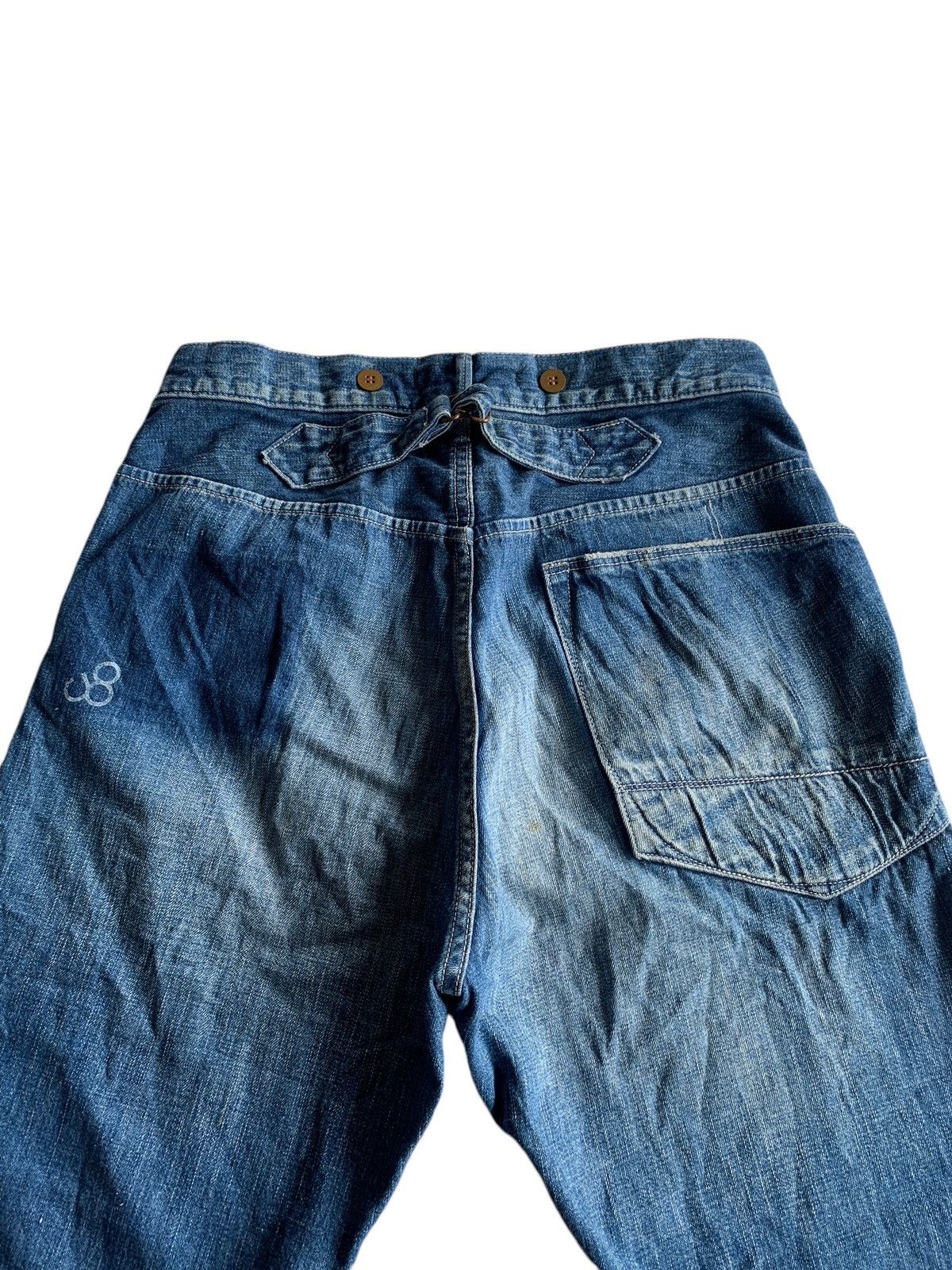 Japanese Brand × Vintage Johnbull Buckle Back Selvedge Jeans Denim Size US 29 - 10 Thumbnail