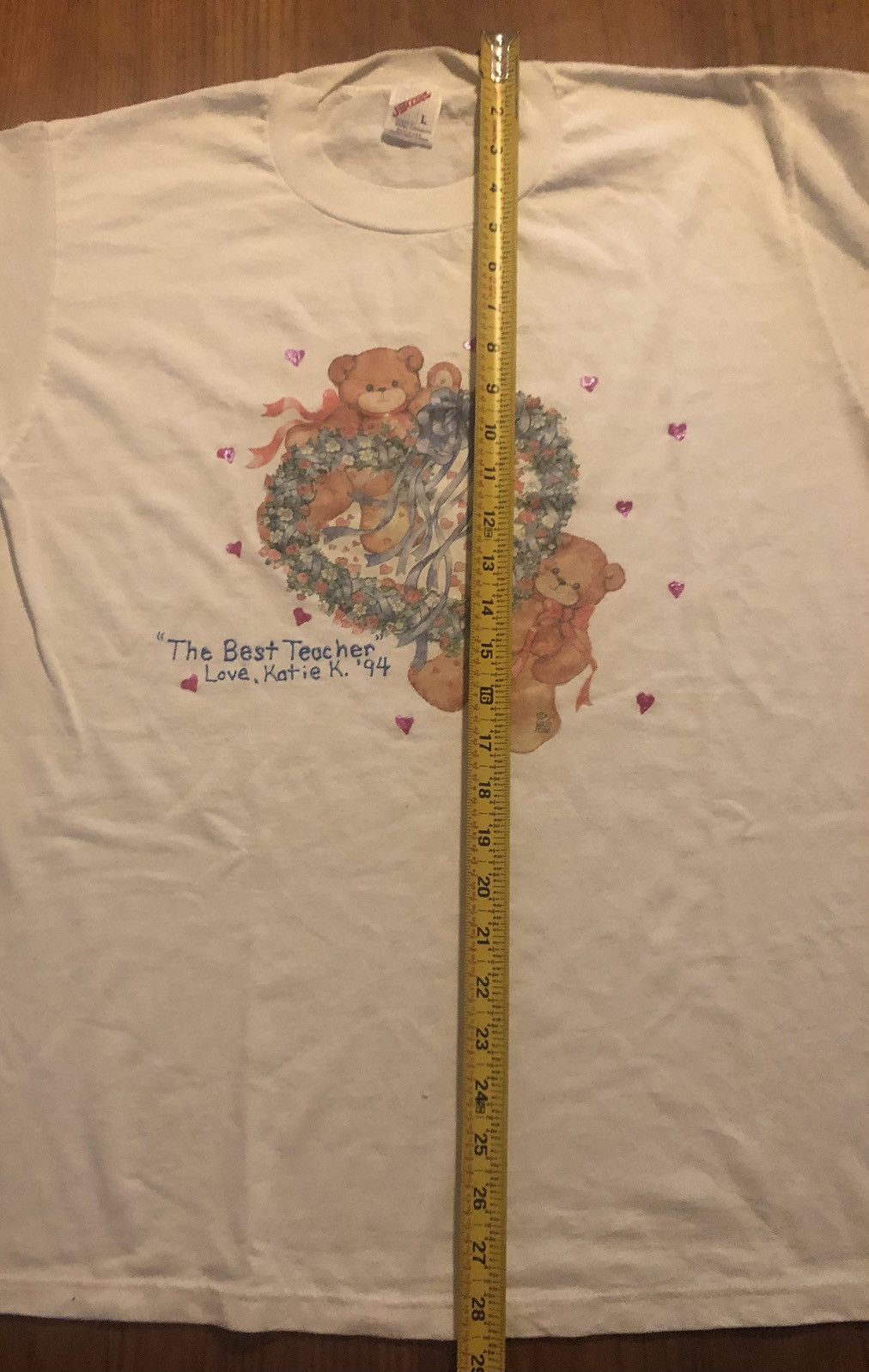Vintage Vintage 90s Teachers Tribute T Shirt S/L Size US L / EU 52-54 / 3 - 7 Thumbnail