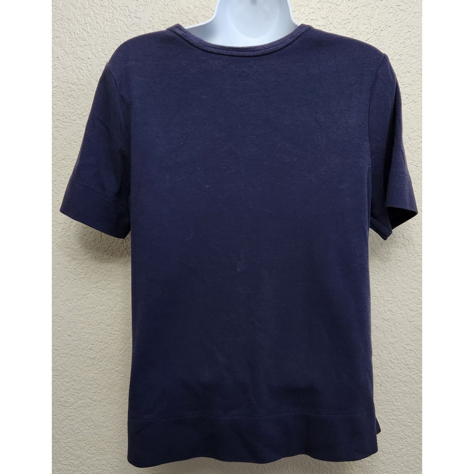 Other Westbound Blue Round Neck Short Sleeve Top Medium Stretch Size M / US 6-8 / IT 42-44 - 2 Thumbnail