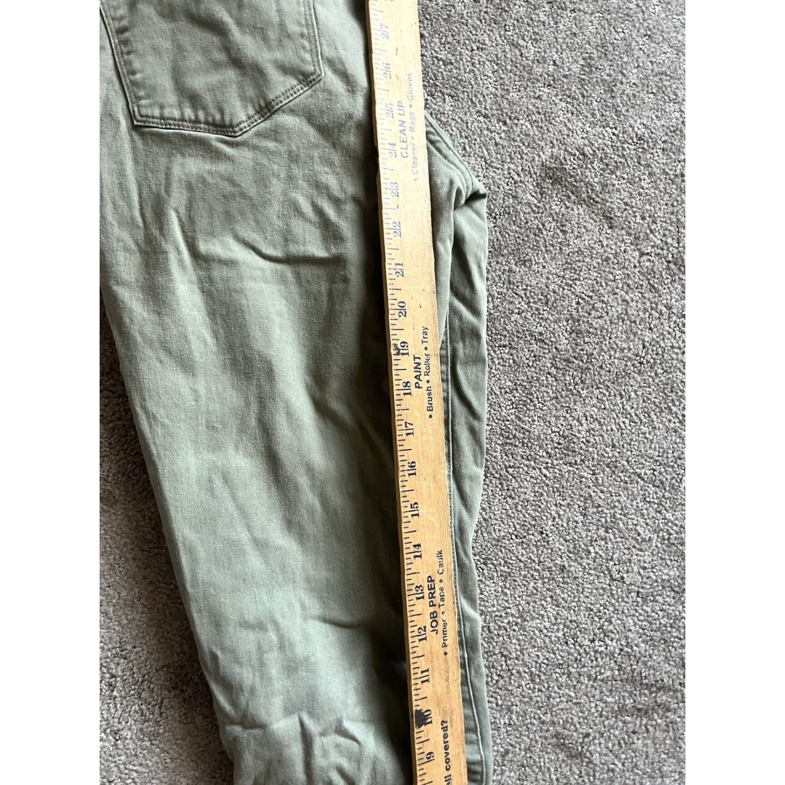 J.Crew VINTAGE J. Crew Ankle Skinny Jeans Women Size 28 Olive Green 90s Retro Size 28" / US 6 / IT 42 - 7 Thumbnail