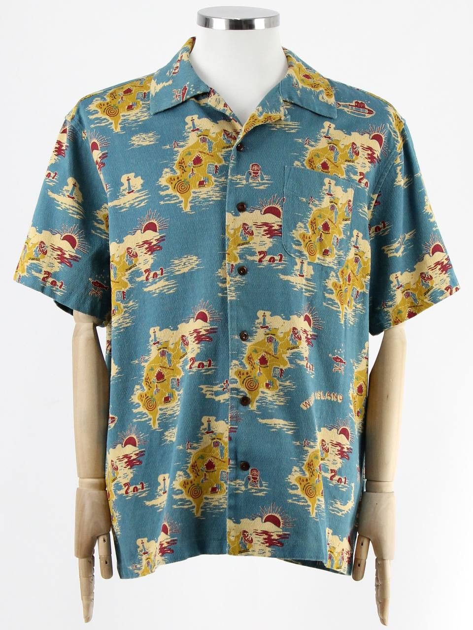 Nudie Jeans NUDIE JEANS Thick short-sleeved shirt with print Size US L / EU 52-54 / 3 - 1 Thumbnail