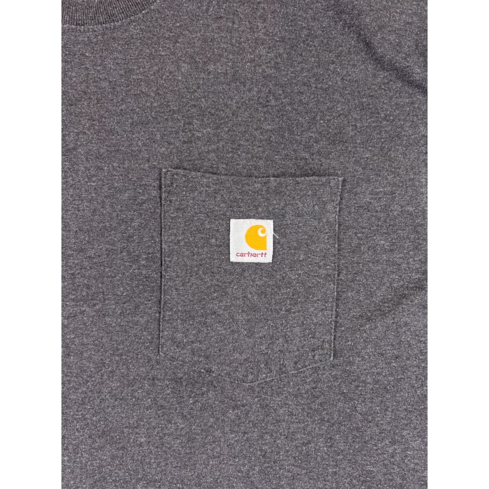 Carhartt Carhartt Shirt Men XL Gray Short Sleeve Crew Neck Pocket Cotton Blend Jersey Logo T-Shirt Size US XL / EU 56 / 4 - 6 Thumbnail