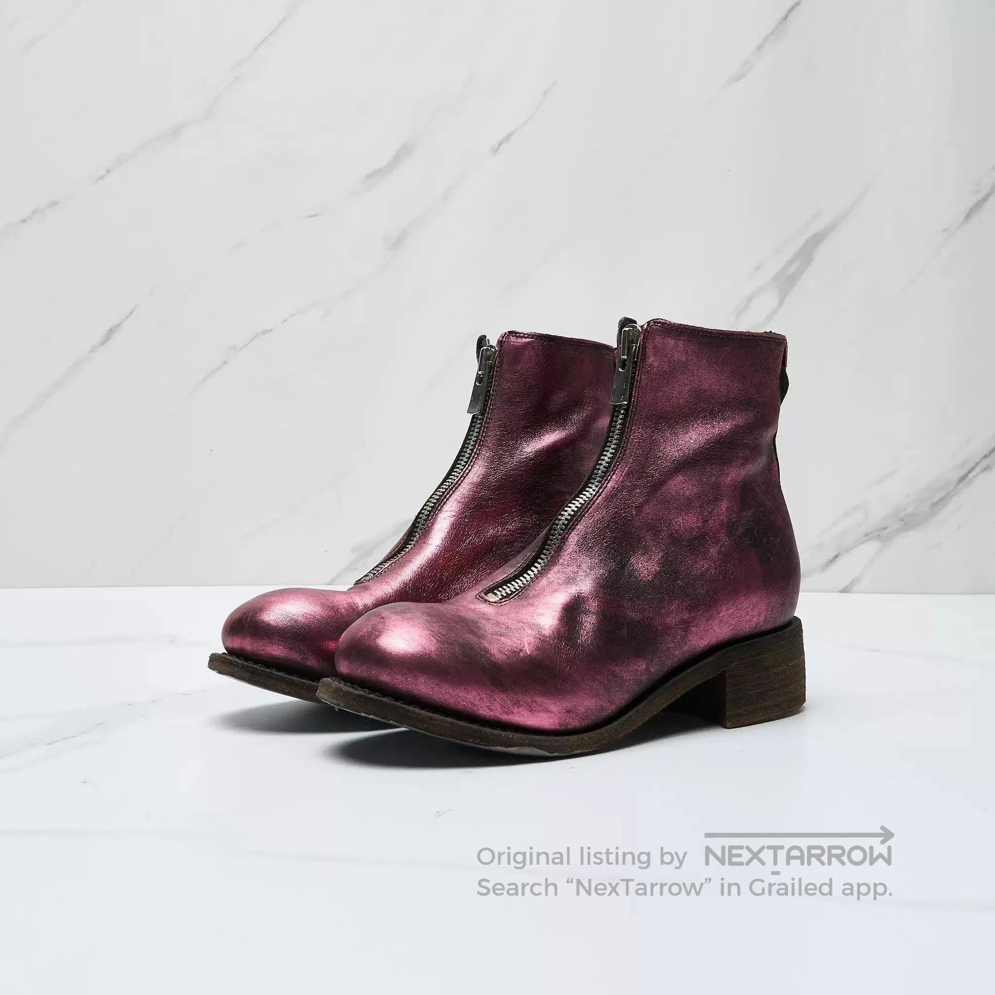 Guidi Authentic GUIDI Women's PL1 Ankle Boots. Size US 8 / IT 38 - 1 Thumbnail