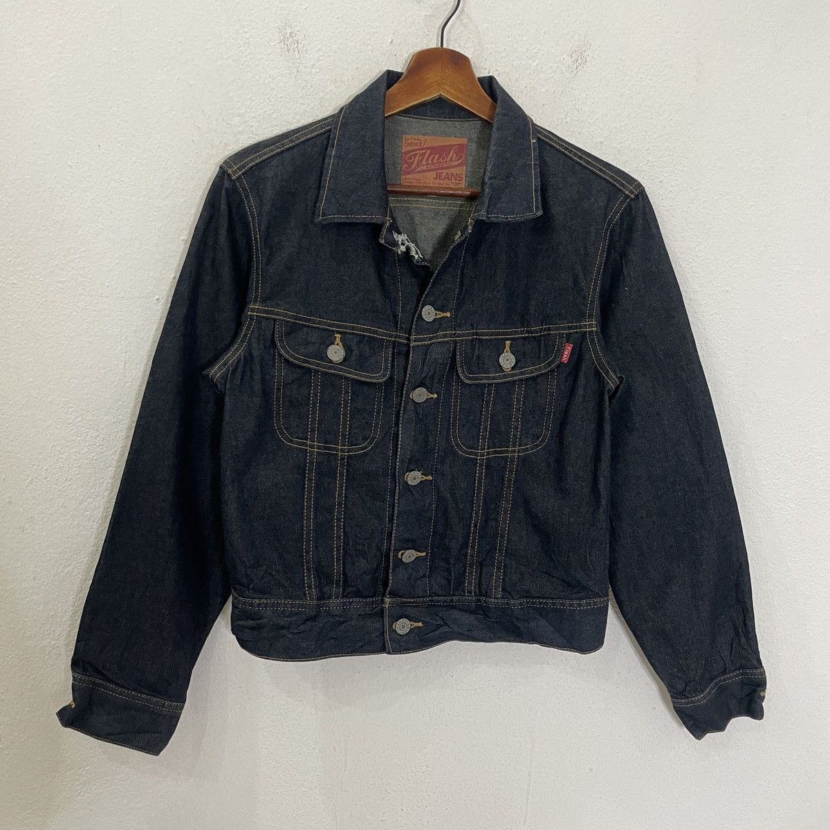 Japanese Brand Vintage Flash Jeans Denim Jacket Size M / US 6-8 / IT 42-44 - 1 Thumbnail