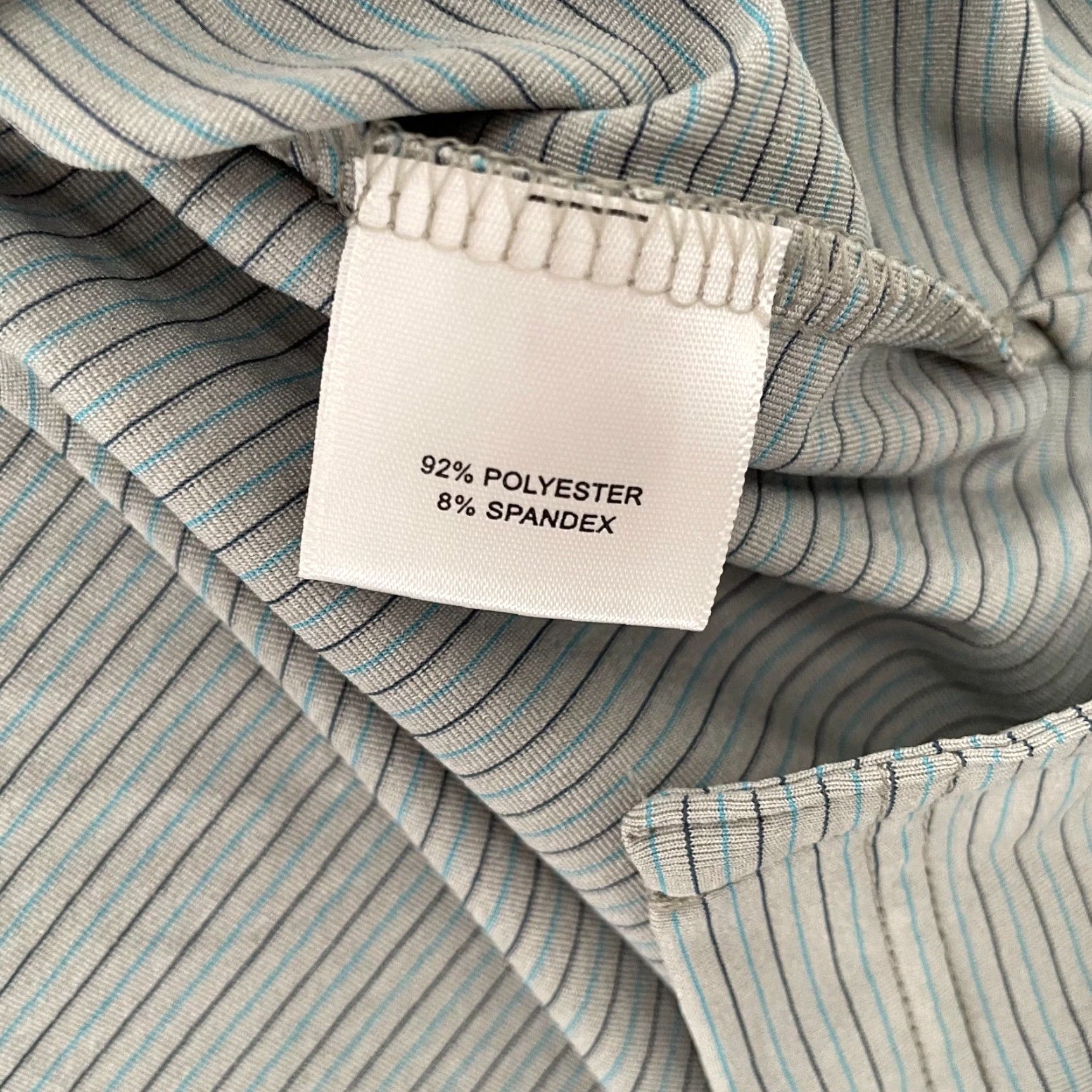 Peter Millar Peter Millar Polo Shirt Adult XL Striped Gray Short Sleeve Classic Logo Embroidered Golf Summer Comfort Mens XL Size US XL / EU 56 / 4 - 7 Thumbnail