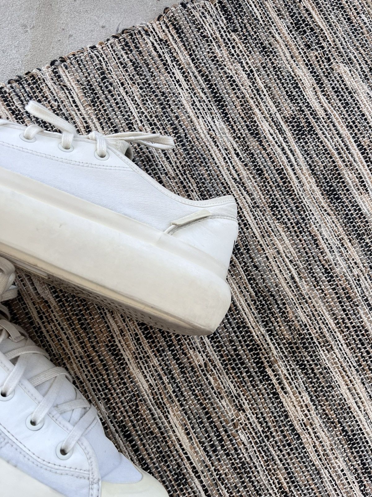 Adidas × Y-3 Vintage Adidas Y3 Ajatu Court Low Sneakers White Leather Y2K Size US 11 / EU 44 - 5 Thumbnail