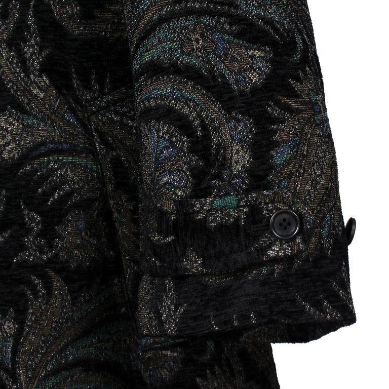 Yohji Yamamoto Yohji Yamamoto Pour Homme Ink dyed Gobelin Stand Collar Coat Size US S / EU 44-46 / 1 - 14 Thumbnail