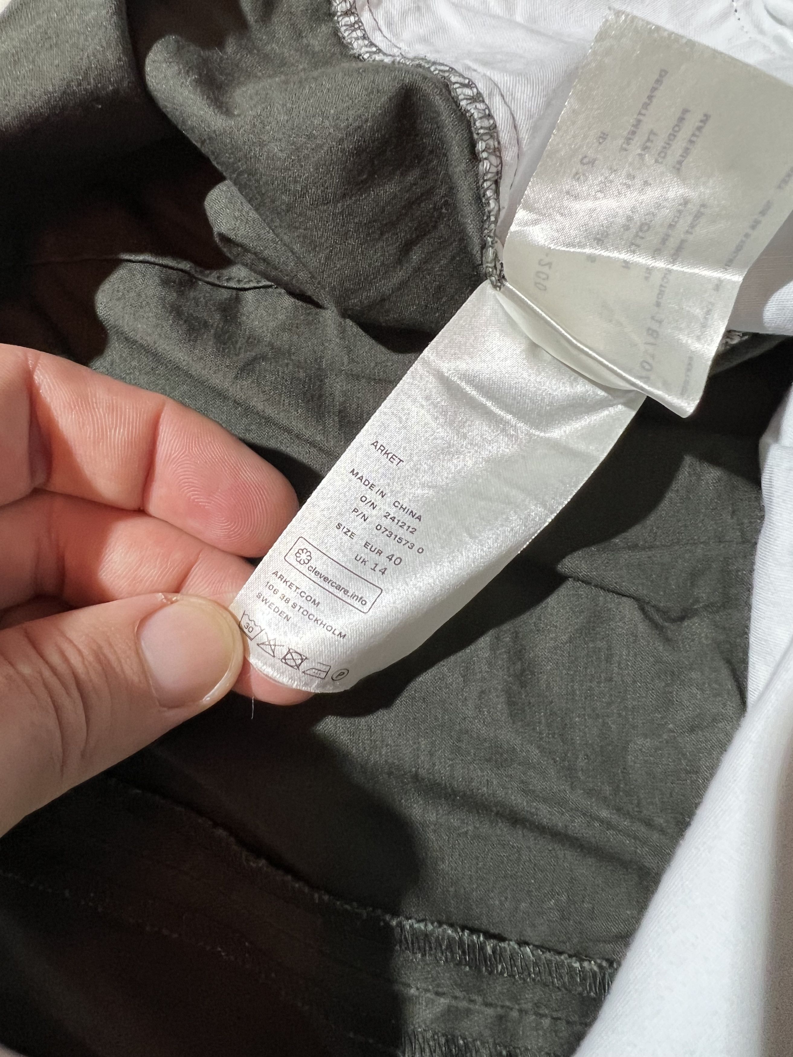 H&M ARKET pants women's chinos classic streetwear Size 27" / US 4 / IT 40 - 2 Thumbnail
