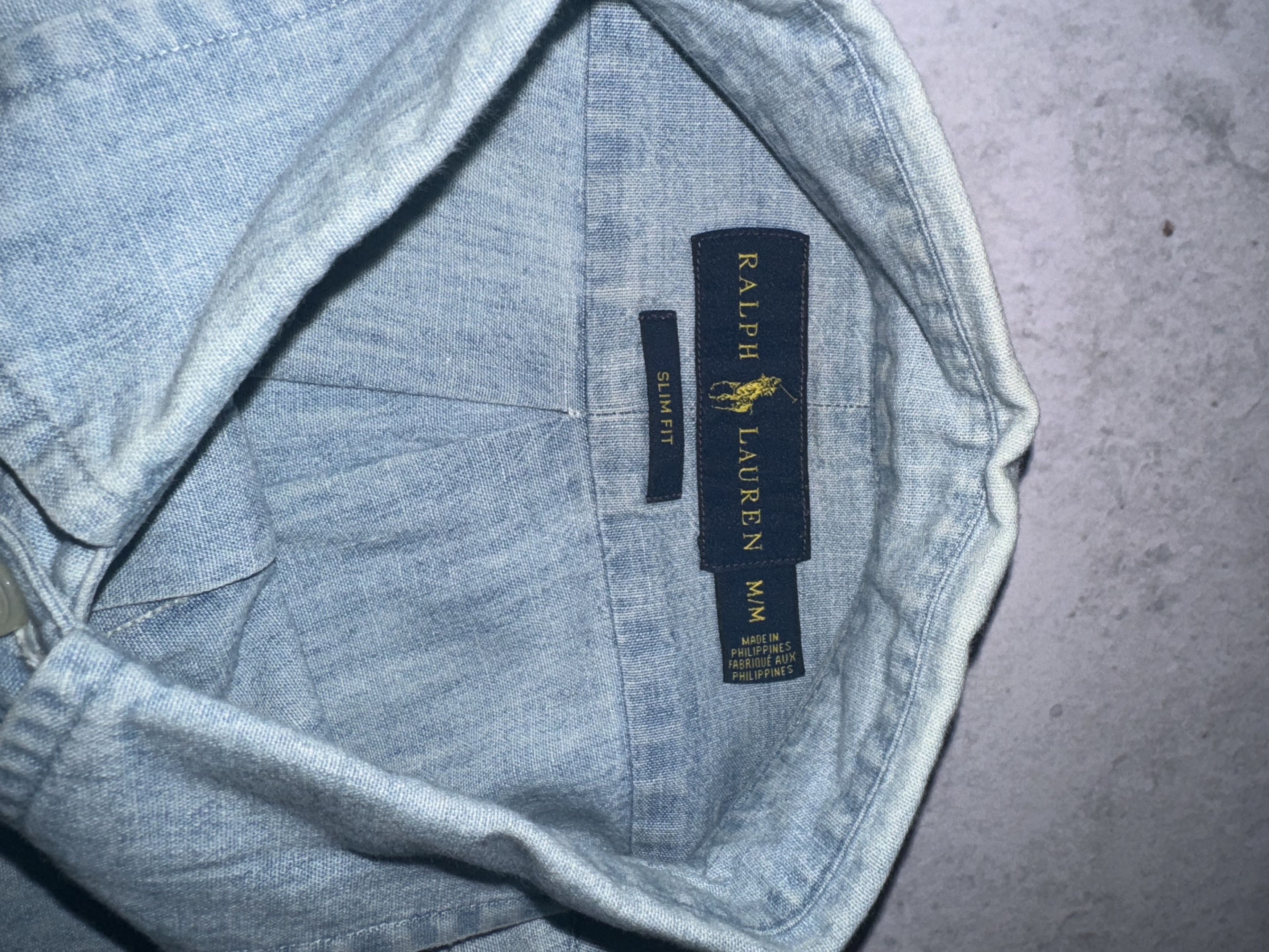 Ralph Lauren Denim "Slim Fit" Shirt Size US M / EU 48-50 / 2 - 5 Thumbnail