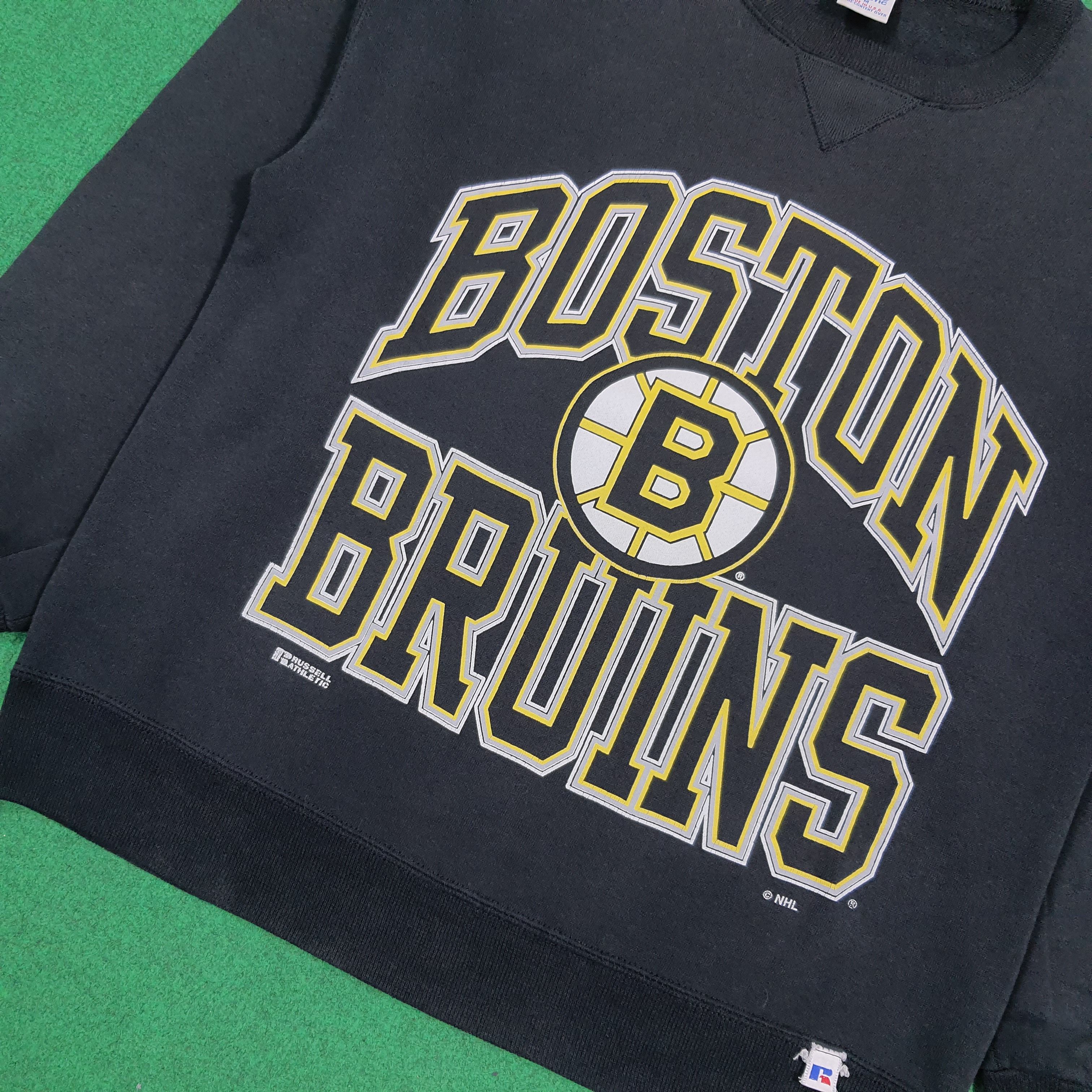 Russell Athletic Vintage 90s Boston Bruins NHL Hockey Sweatshirt E1A2 Size US M / EU 48-50 / 2 - 2 Thumbnail