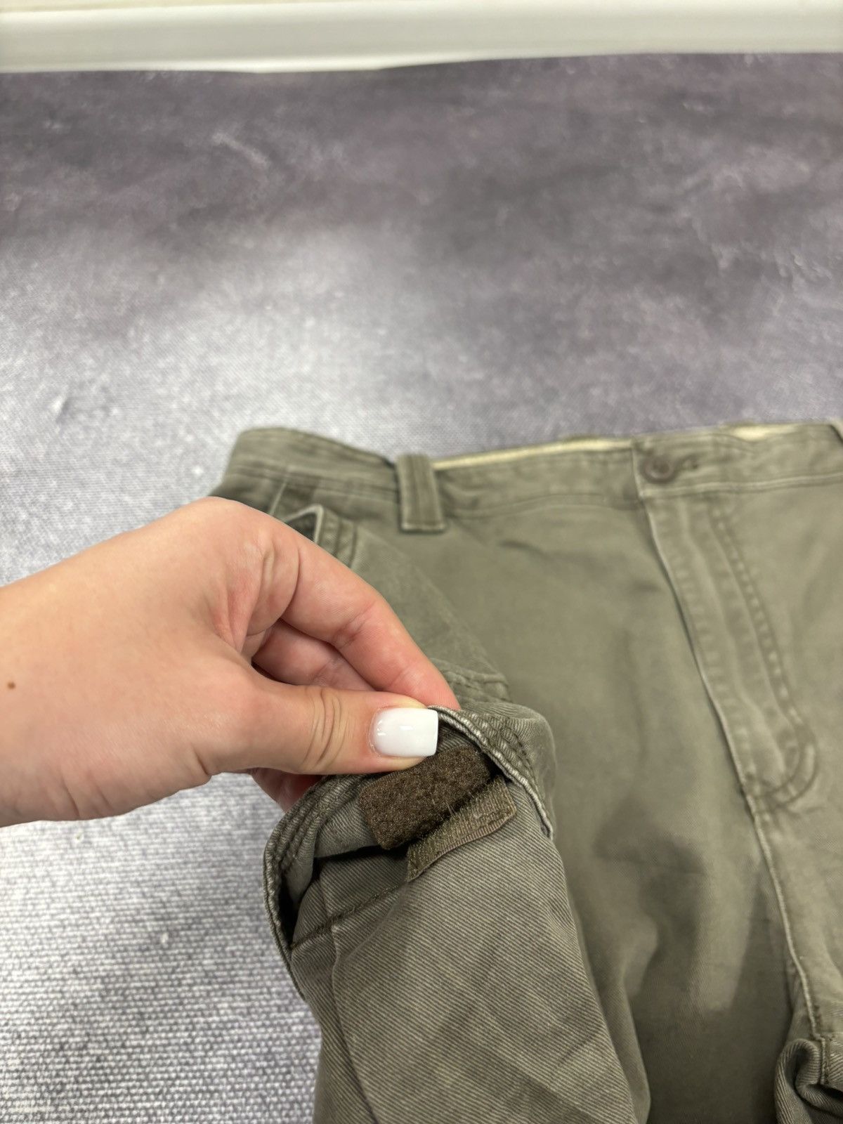 Izod Vintage IZOD 2000s Military Green Hype Baggy Cargo Shorts Size US 36 / EU 52 - 6 Thumbnail
