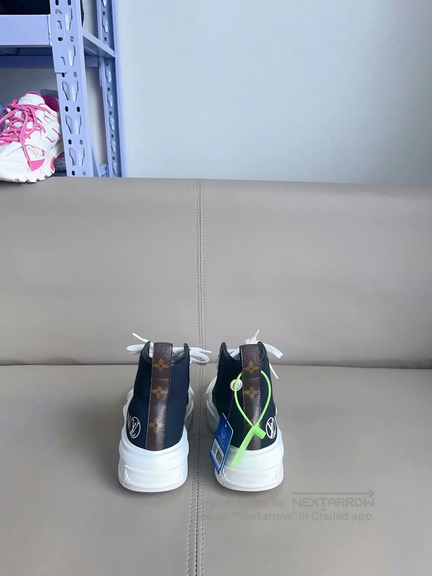 Louis Vuitton LV Squad Canvas High-Top Platform Shoes. Size US 5 / IT 35 - 5 Thumbnail