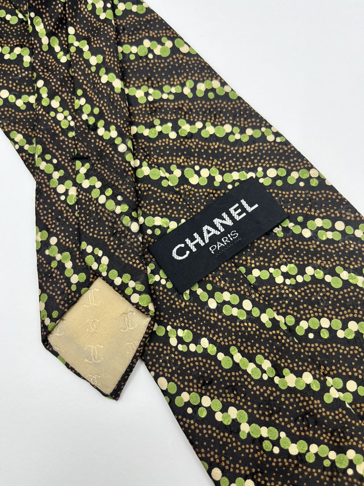 Chanel Vintage Men’s Silk Tie – Chanel (Soie, Made in France) Size ONE SIZE - 1 Thumbnail