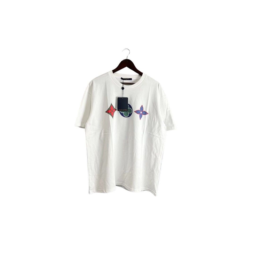 LV Multicolor Monogram Printed T Shirt