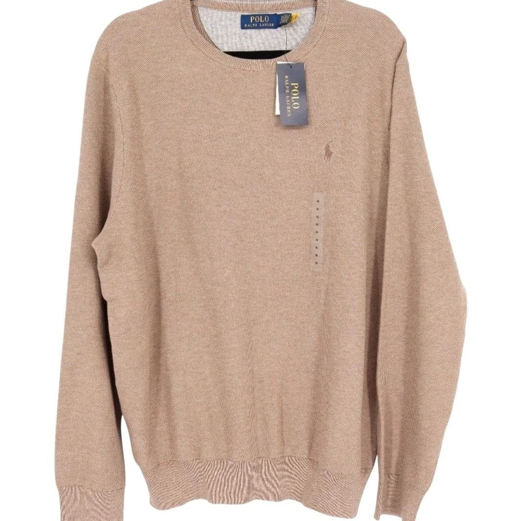 Polo Ralph Lauren Polo Ralph Lauren Men's Classic Brown Knit Crewneck Sweater XL Size US XL / EU 56 / 4 - 2 Thumbnail