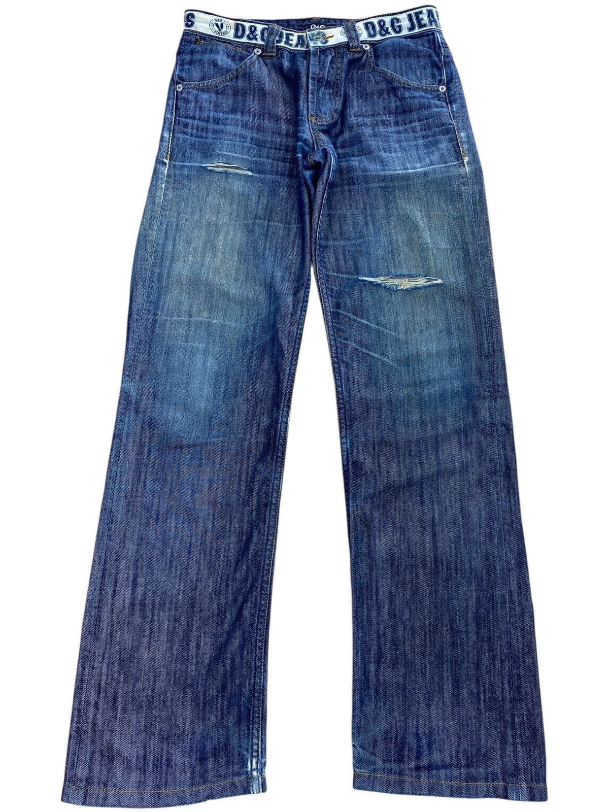 Dolce & Gabbana Vintage Dolce & Gabbana whiskers Ripped Jeans Size US 30 / EU 46 - 1 Thumbnail
