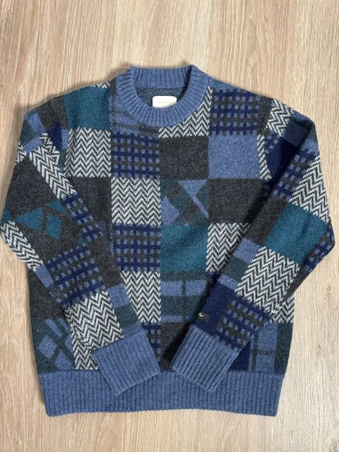 Blue Patchwork Sweater FW20
