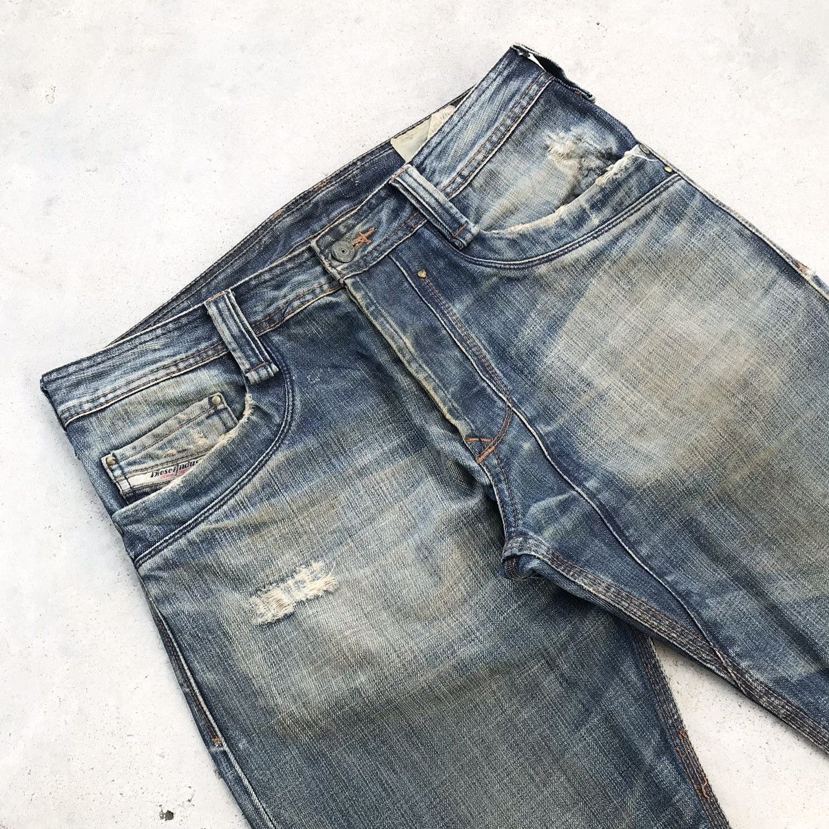 Diesel 2000's Diesel Industry - Timmen Distress Washed Jeans Size US 32 / EU 48 - 5 Thumbnail