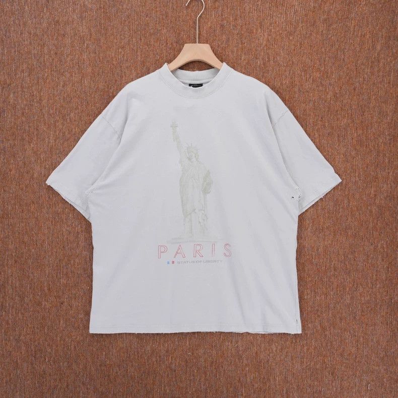 Balenciaga Balenciaga 24ss Statue of Liberty short-sleeved shirt Size US XL / EU 56 / 4 - 1 Thumbnail