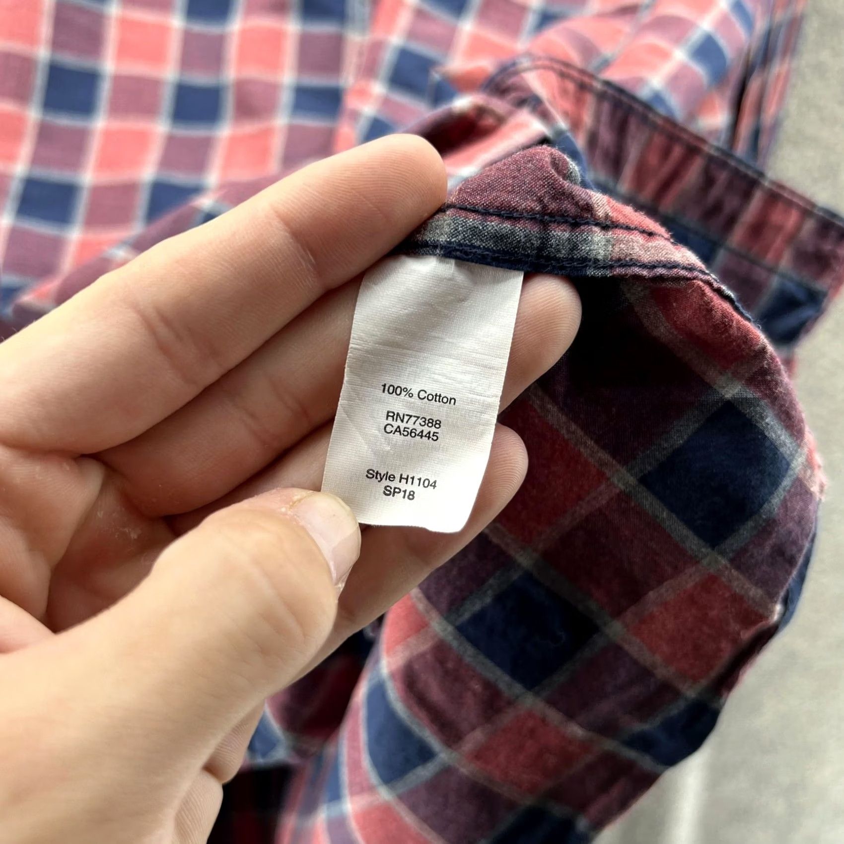 J.Crew J.Crew Shirt Mens Large Red Blue Plaid Slim Fit Button-Down Cotton Casual Shirt Size US L / EU 52-54 / 3 - 7 Thumbnail