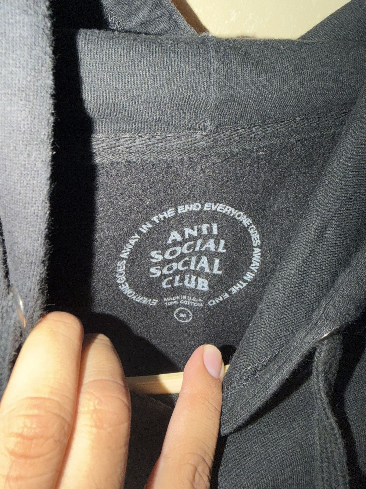 Anti Social Social Club ASSC “Bitter Black” Hoodie Size US M / EU 48-50 / 2 - 3 Thumbnail