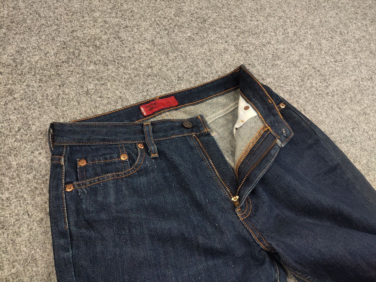Levi's Vintage 90s Levi's 553 Red Tab Ladies Denim Jeans Japan Made Size 31" - 12 Thumbnail