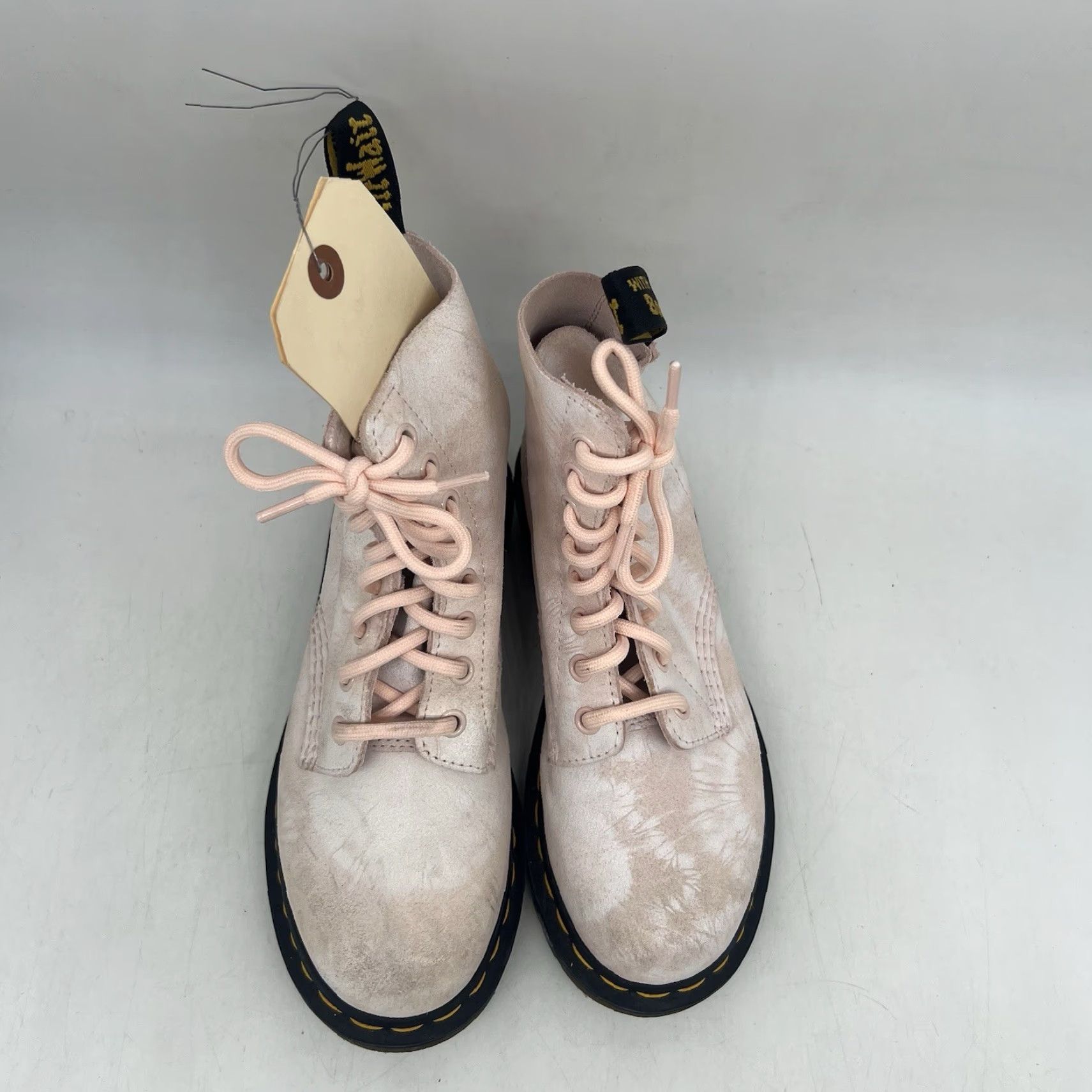 Dr. Martens VINTAGE Dr. Martens 1460 Boots Women Size 5 UK/EU 36 Pink Tie Dye Suede Punk Ankle Boots Size US 5 / IT 35 - 4 Thumbnail