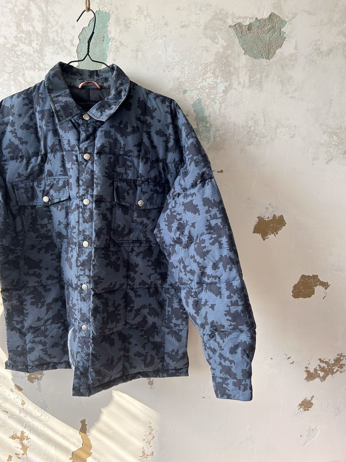 Japanese Brand × Stussy STUSSY DOWN CAMO RARE JACKET PUFFER Size US L / EU 52-54 / 3 - 2 Thumbnail