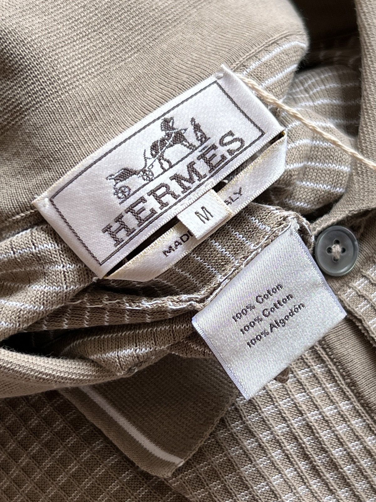 Hermes Hermes old money textured polo Size US M / EU 48-50 / 2 - 14 Thumbnail