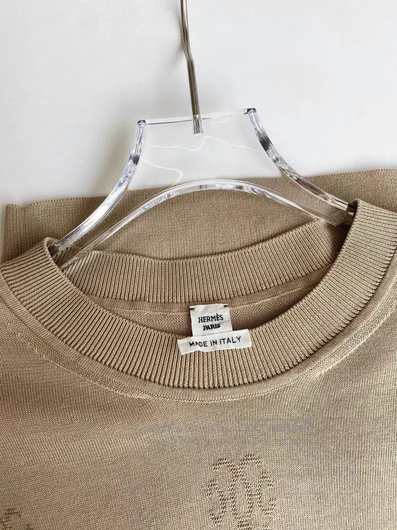 Hermes Hermes Camel Color Cashmere Underdress Size XXS / US 00 / IT 34 - 2 Thumbnail