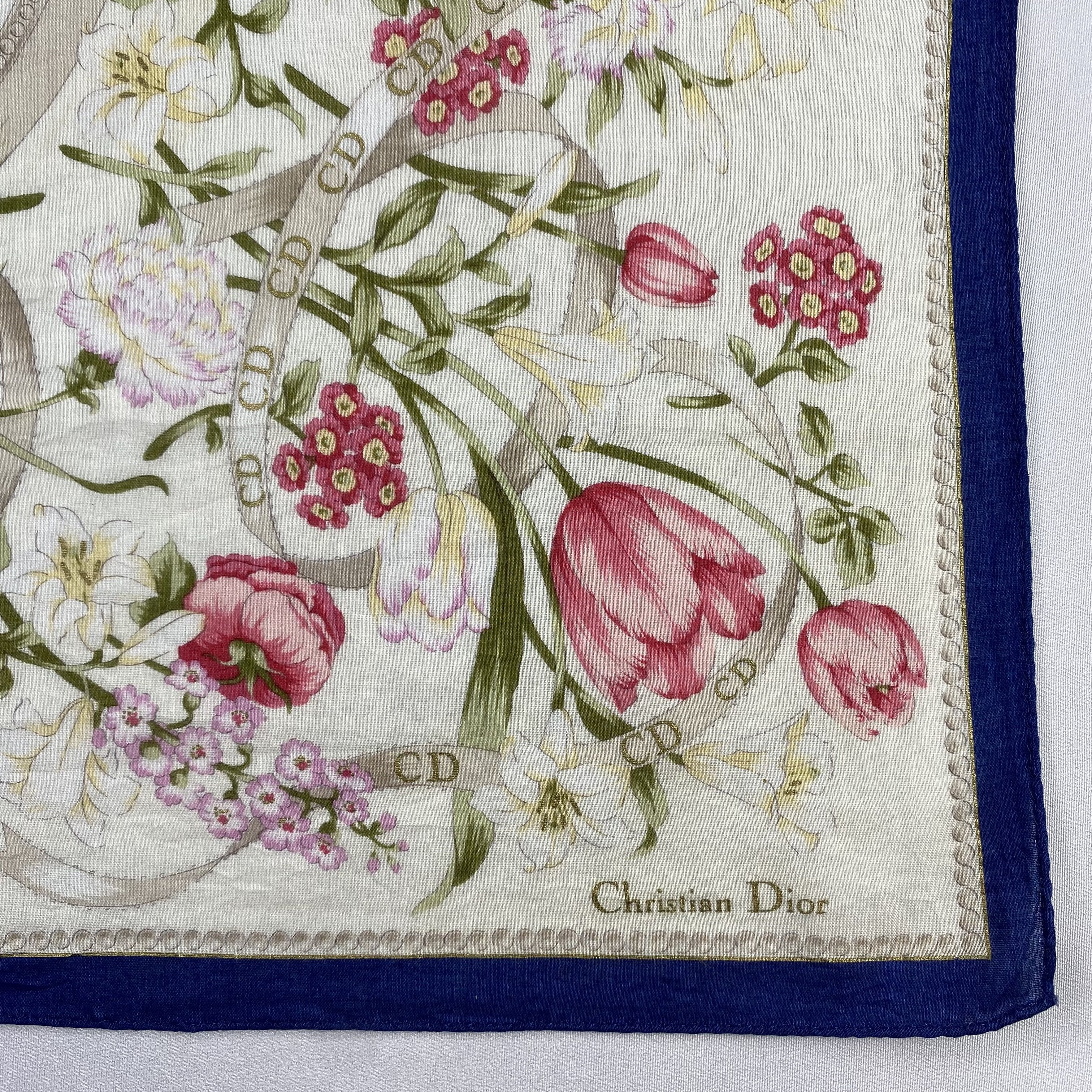 Vintage Christian Dior Monsieur Handkerchief / Neckerchief-P545 Size ONE SIZE - 3 Thumbnail