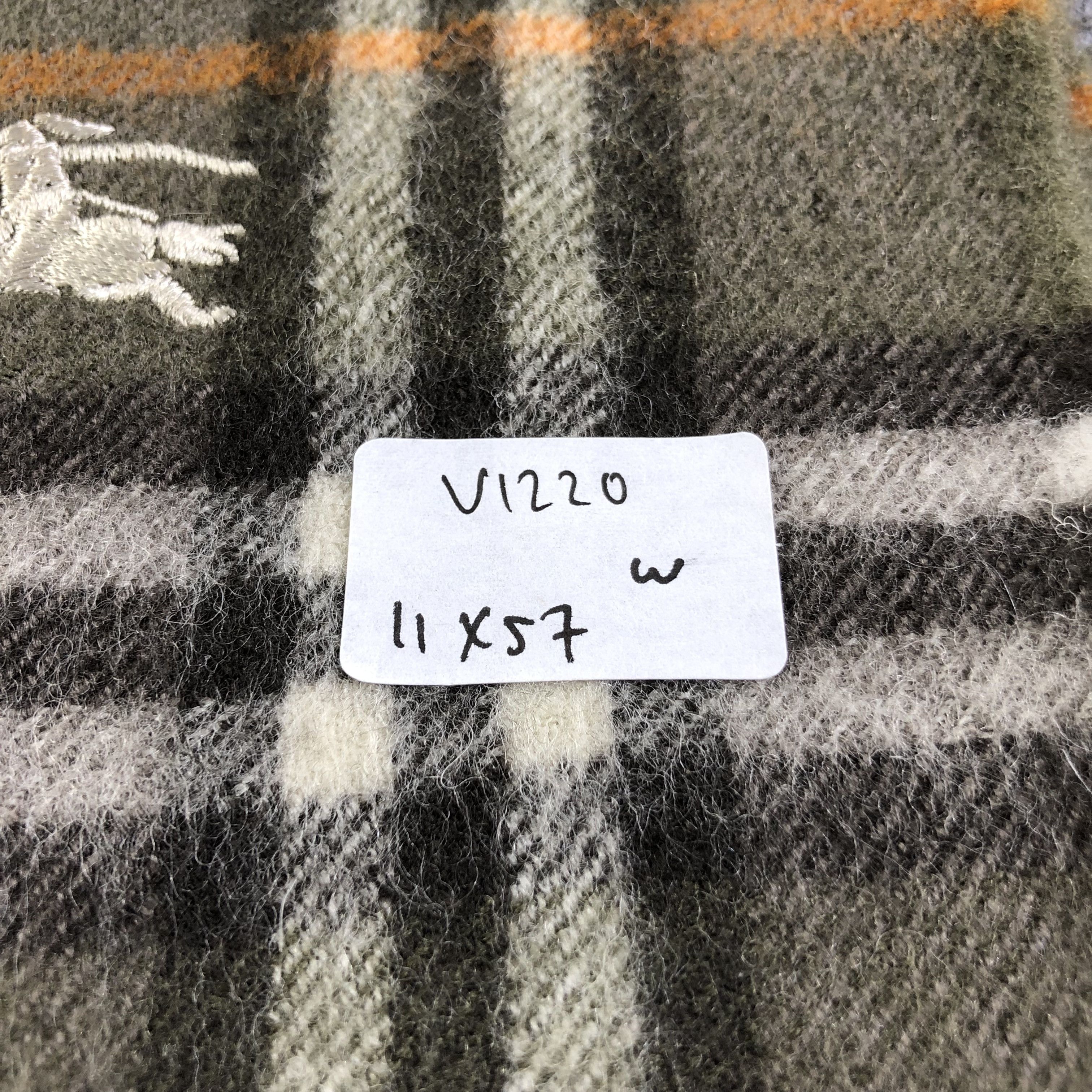 Burberry Burberrys Nova Check Wool Scarf Muffler V1220 Size ONE SIZE - 6 Thumbnail
