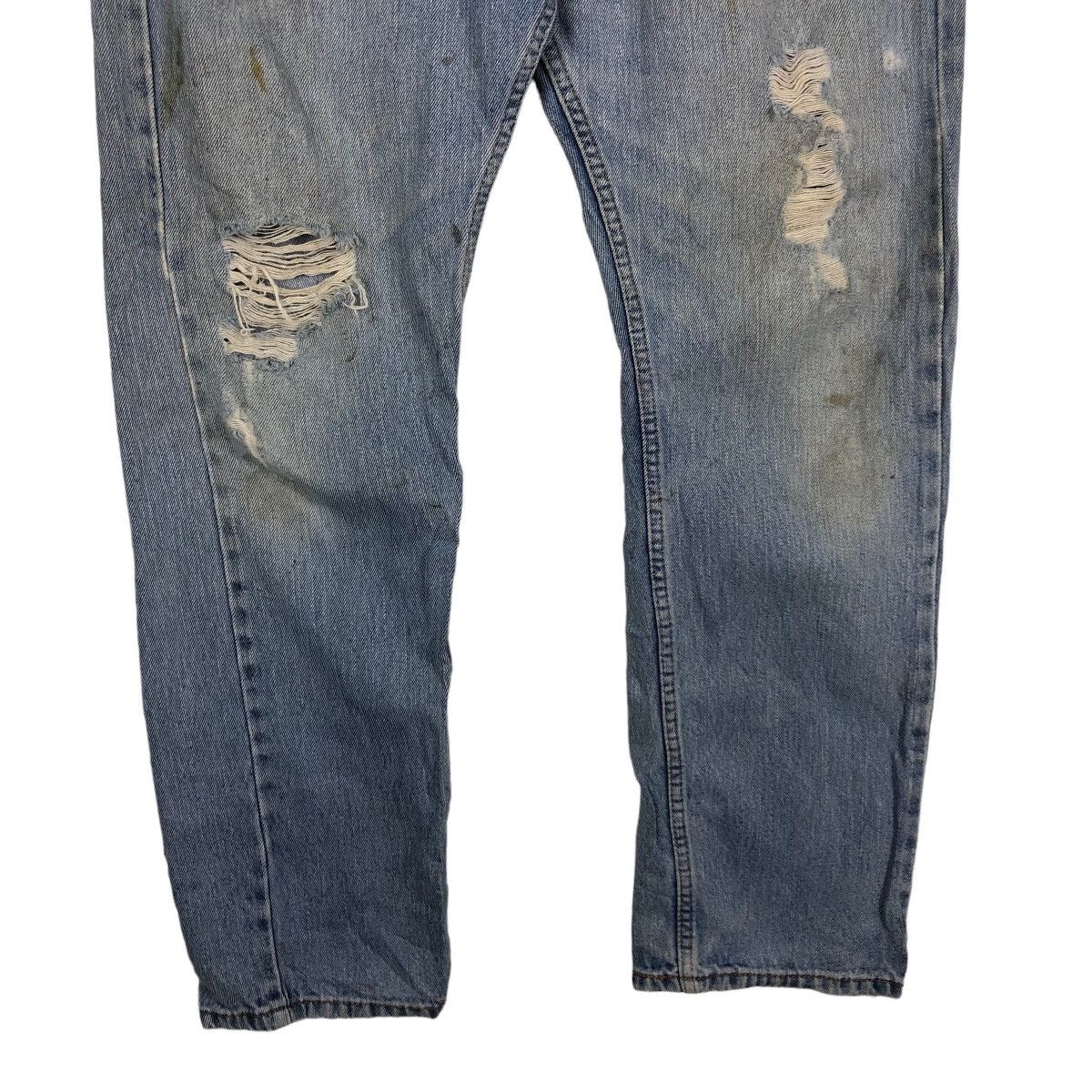 Levi's 🔥90’s Lot 505 Vintage Levis Distressed Denim Design Size US 34 / EU 50 - 4 Thumbnail