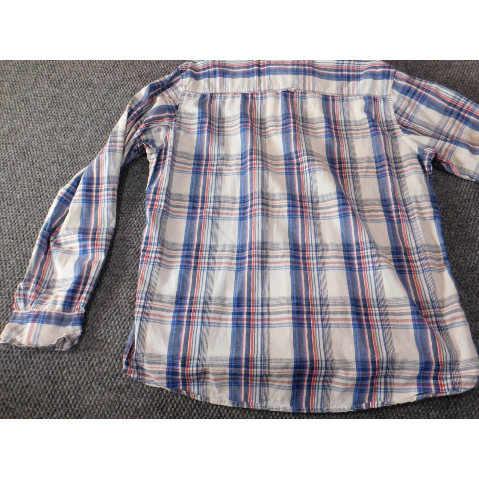 Vintage Urban Pipeline Shirt Mens XL Blue Plaid Button-Down Cotton Polyester Flannel Long Sleeve Vintage No Size US XL / EU 56 / 4 - 7 Thumbnail